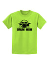 Drum Mom - Mother's Day Design Childrens T-Shirt-Childrens T-Shirt-TooLoud-Lime-Green-X-Small-Davson Sales