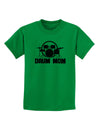 Drum Mom - Mother's Day Design Childrens T-Shirt-Childrens T-Shirt-TooLoud-Kelly-Green-X-Small-Davson Sales