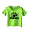 Drum Mom - Mother's Day Design Infant T-Shirt-Infant T-Shirt-TooLoud-Lime-Green-06-Months-Davson Sales
