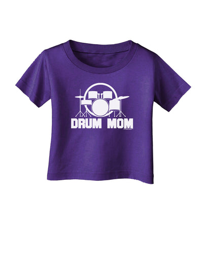 Drum Mom - Mother's Day Design Infant T-Shirt Dark-Infant T-Shirt-TooLoud-Purple-06-Months-Davson Sales