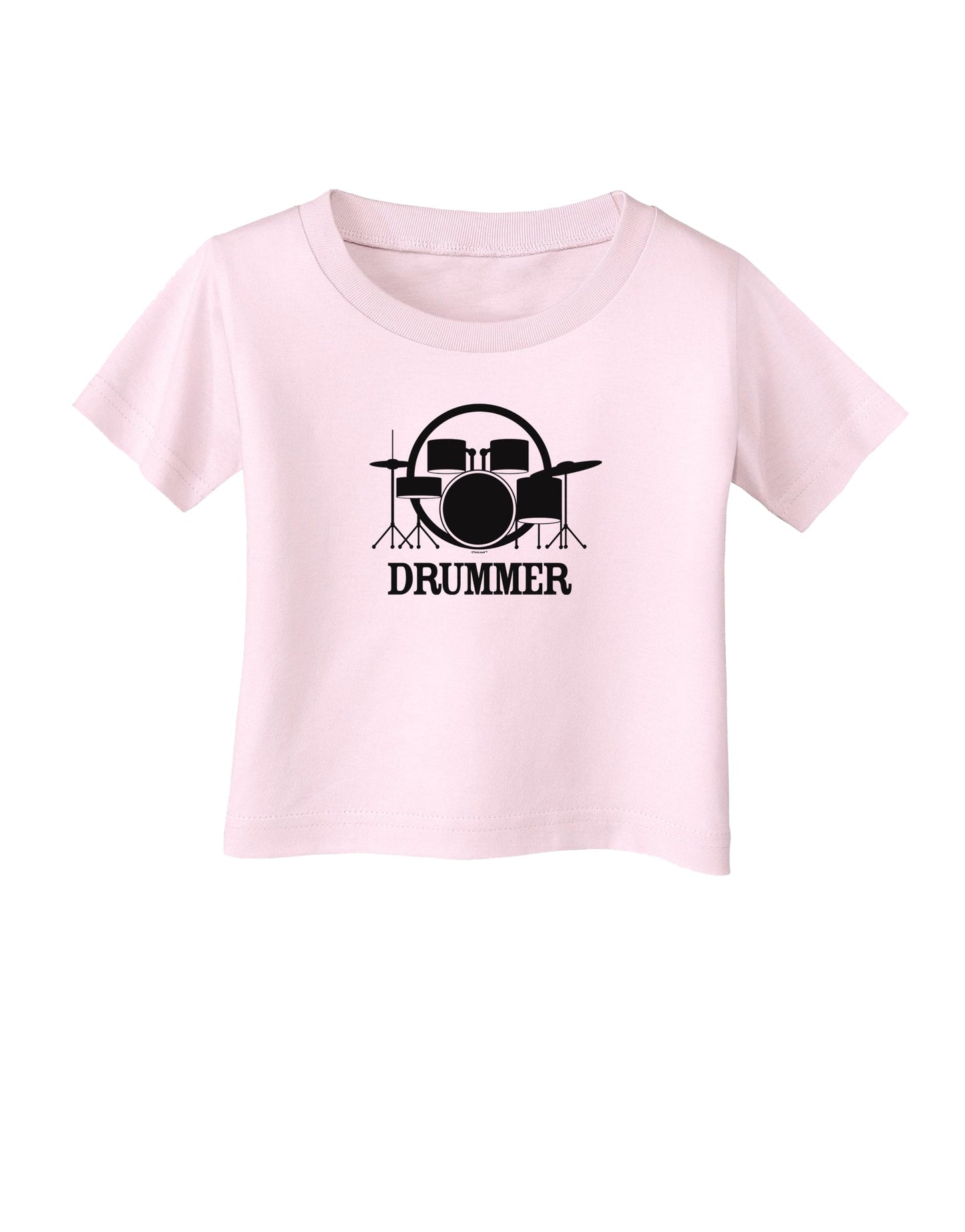 Drummer Infant T-Shirt-Infant T-Shirt-TooLoud-Light-Pink-06-Months-Davson Sales