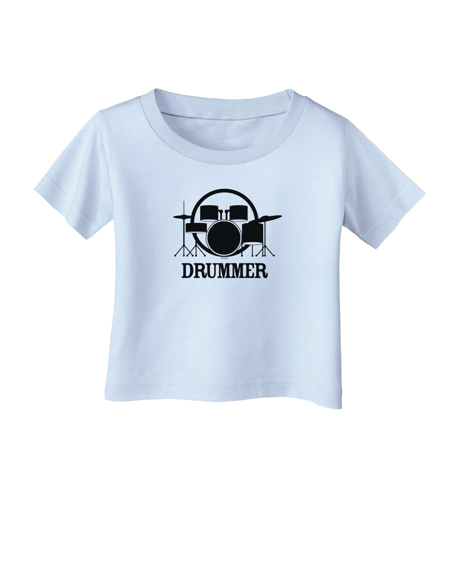 Drummer Infant T-Shirt-Infant T-Shirt-TooLoud-Light-Blue-06-Months-Davson Sales