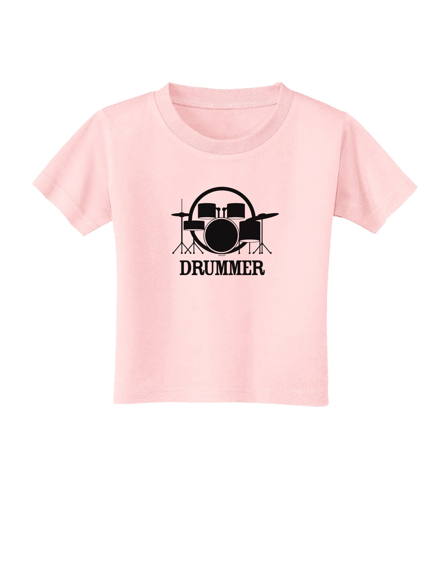 Drummer Toddler T-Shirt-Toddler T-Shirt-TooLoud-Light-Pink-2T-Davson Sales