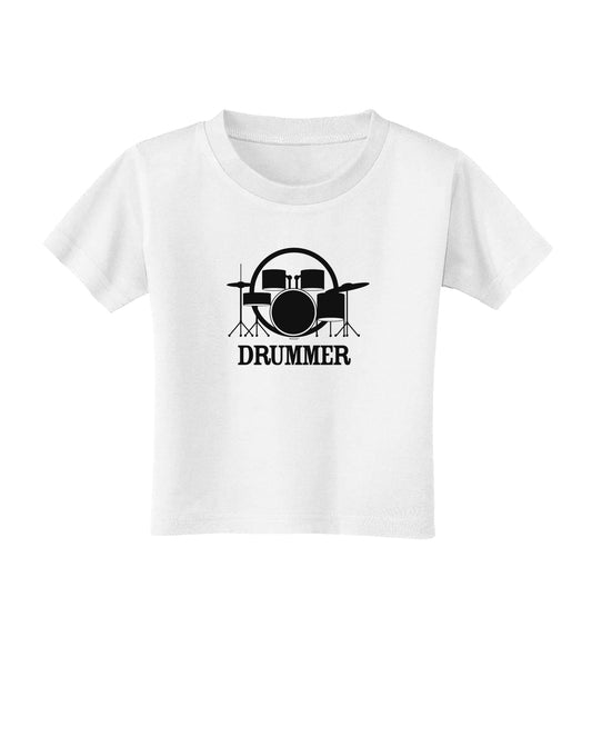 Drummer Toddler T-Shirt-Toddler T-Shirt-TooLoud-White-2T-Davson Sales
