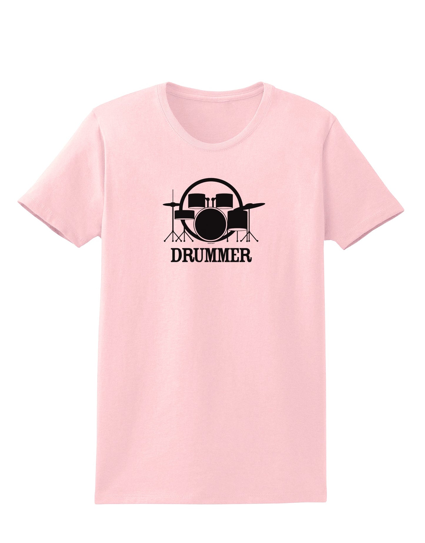 Drummer Womens T-Shirt-Womens T-Shirt-TooLoud-PalePink-X-Small-Davson Sales