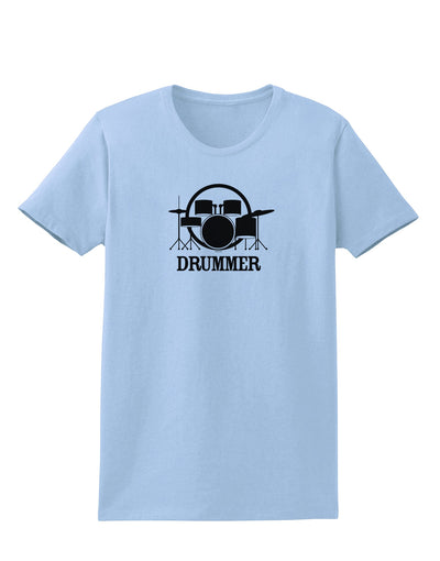 Drummer Womens T-Shirt-Womens T-Shirt-TooLoud-Light-Blue-X-Small-Davson Sales