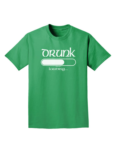 Drunk Loading Bar Adult Dark T-Shirt by TooLoud-Mens T-Shirt-TooLoud-Kelly-Green-Small-Davson Sales