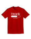 Drunk Loading Bar Adult Dark T-Shirt by TooLoud-Mens T-Shirt-TooLoud-Red-Small-Davson Sales