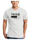 Drunk Loading Bar Adult V-Neck T-shirt by TooLoud-Mens V-Neck T-Shirt-TooLoud-White-Small-Davson Sales