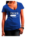 Drunk Loading Bar Juniors V-Neck Dark T-Shirt by TooLoud-Womens V-Neck T-Shirts-TooLoud-Royal-Blue-Juniors Fitted Small-Davson Sales