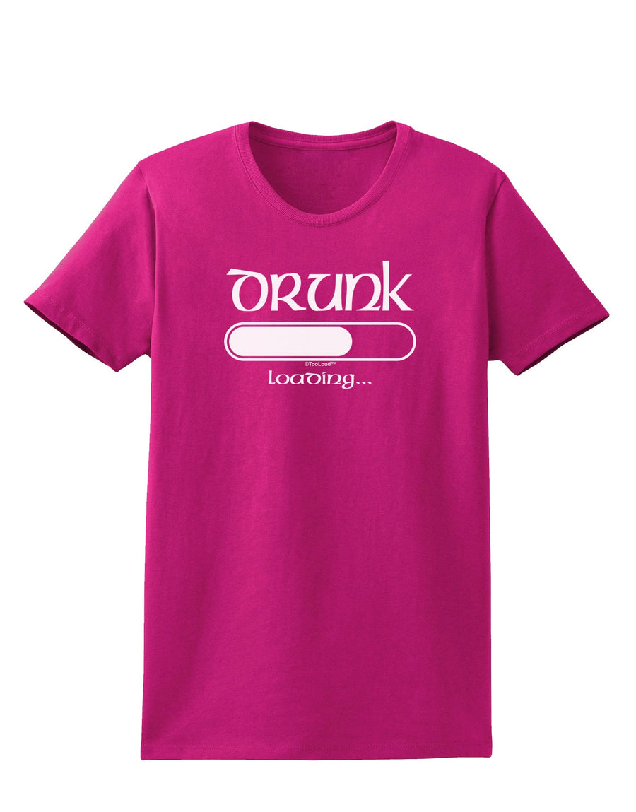 Drunk Loading Bar Womens Dark T-Shirt by TooLoud-Womens T-Shirt-TooLoud-Black-X-Small-Davson Sales