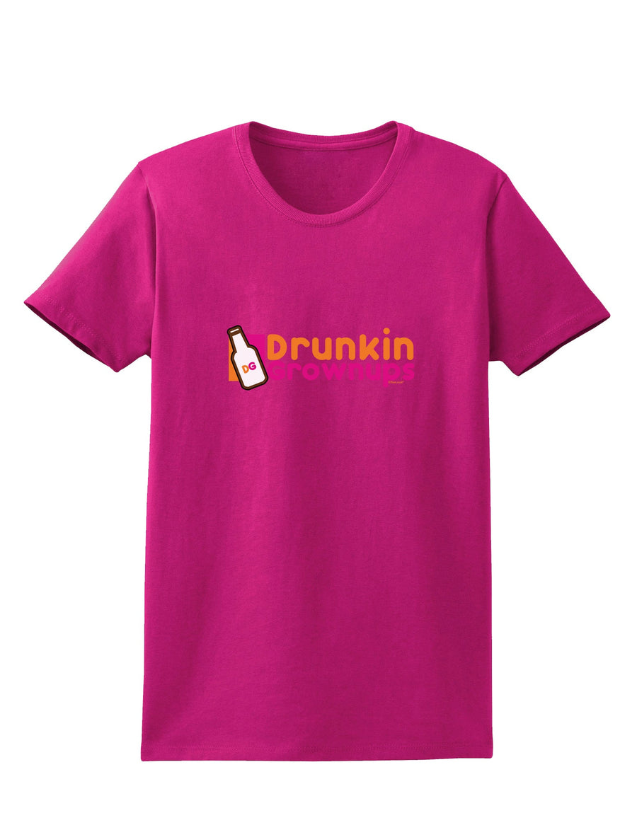 Drunken Grown ups Funny Drinking Womens Dark T-Shirt by TooLoud-Womens T-Shirt-TooLoud-Black-X-Small-Davson Sales