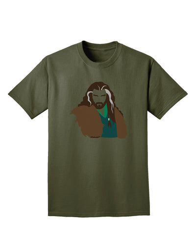 Dwarf King Adult Dark T-Shirt-Mens T-Shirt-TooLoud-Military-Green-Small-Davson Sales