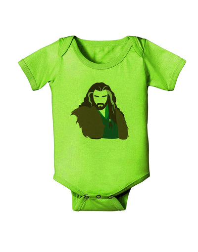 Dwarf King Baby Romper Bodysuit-Baby Romper-TooLoud-Lime-06-Months-Davson Sales