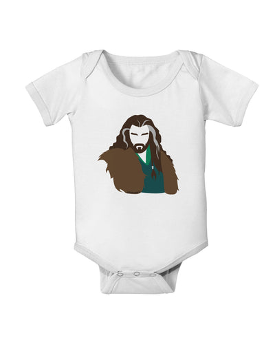 Dwarf King Baby Romper Bodysuit-Baby Romper-TooLoud-White-06-Months-Davson Sales