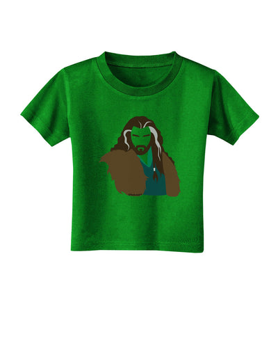 Dwarf King Toddler T-Shirt Dark-Toddler T-Shirt-TooLoud-Clover-Green-2T-Davson Sales