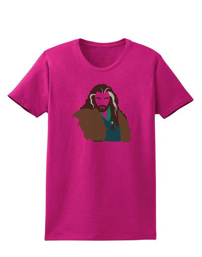 Dwarf King Womens Dark T-Shirt-TooLoud-Hot-Pink-Small-Davson Sales