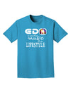 EDM - A Lifestyle Adult Dark T-Shirt-Mens T-Shirt-TooLoud-Turquoise-Small-Davson Sales