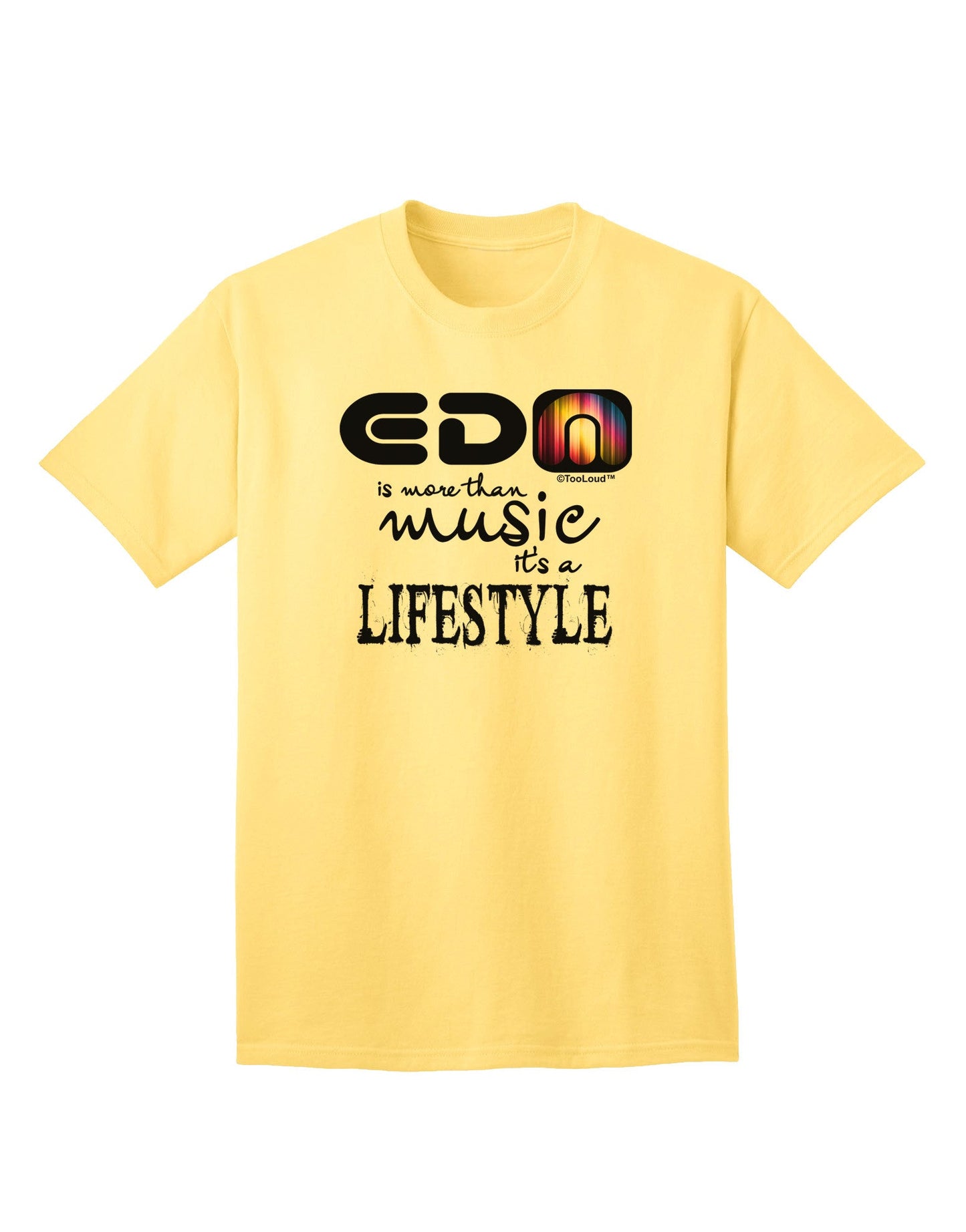 EDM - A Lifestyle Adult T-Shirt-Mens T-Shirt-TooLoud-Yellow-Small-Davson Sales