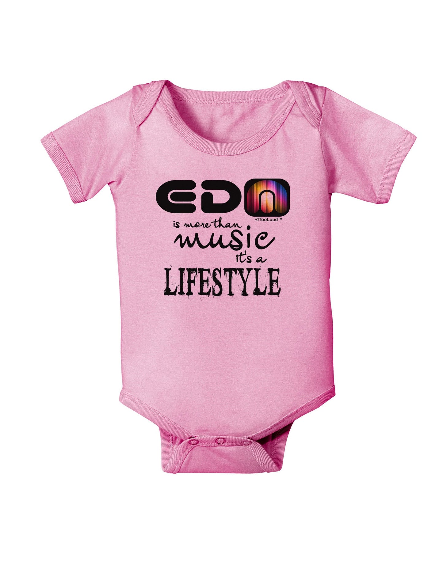 EDM - A Lifestyle Baby Romper Bodysuit-Baby Romper-TooLoud-Pink-06-Months-Davson Sales