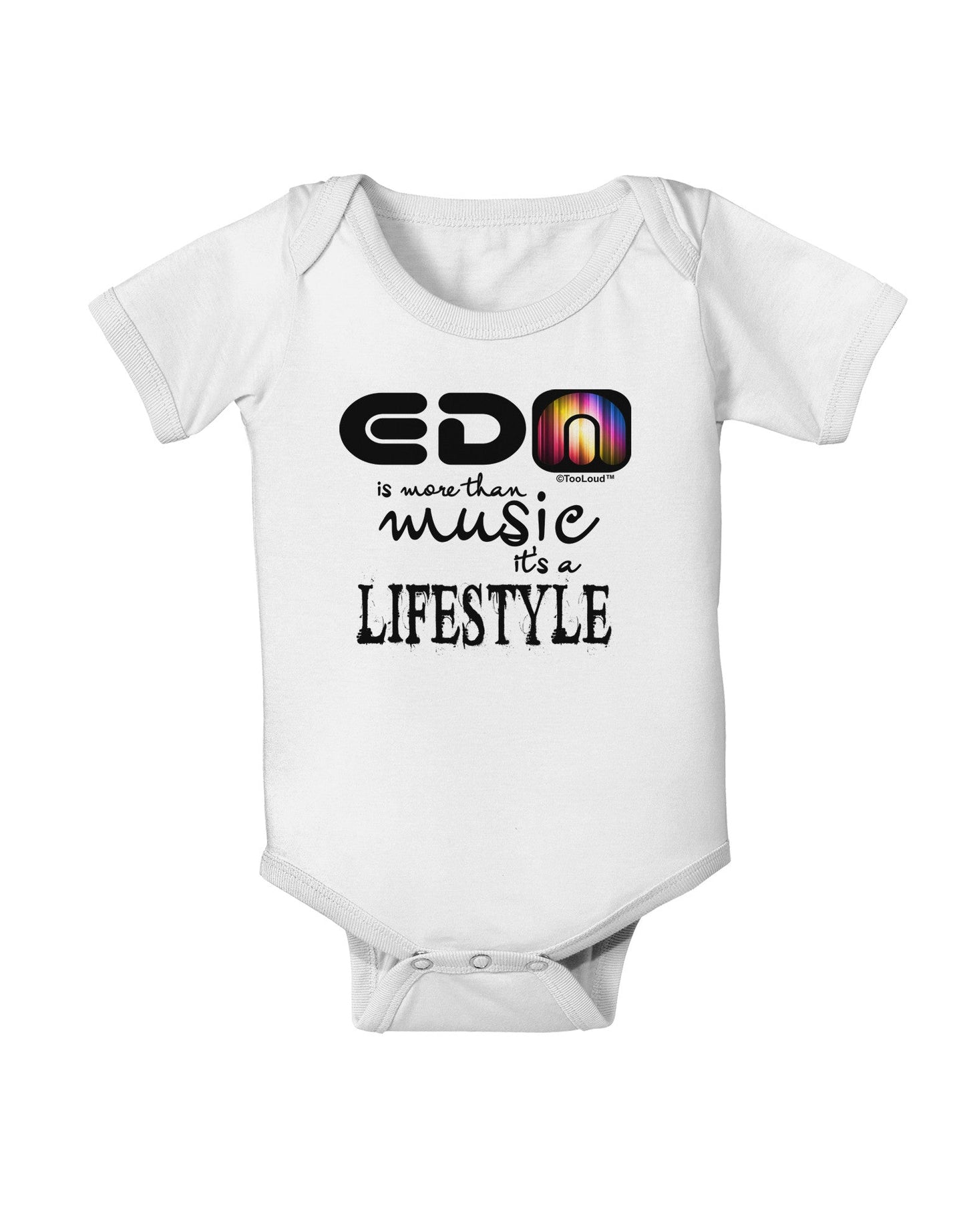 EDM - A Lifestyle Baby Romper Bodysuit-Baby Romper-TooLoud-White-06-Months-Davson Sales