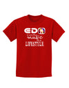 EDM - A Lifestyle Childrens Dark T-Shirt-Childrens T-Shirt-TooLoud-Red-X-Small-Davson Sales