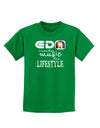 EDM - A Lifestyle Childrens Dark T-Shirt-Childrens T-Shirt-TooLoud-Kelly-Green-X-Small-Davson Sales