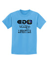 EDM - A Lifestyle Childrens T-Shirt-Childrens T-Shirt-TooLoud-Aquatic-Blue-X-Small-Davson Sales