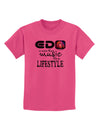 EDM - A Lifestyle Childrens T-Shirt-Childrens T-Shirt-TooLoud-Sangria-X-Small-Davson Sales