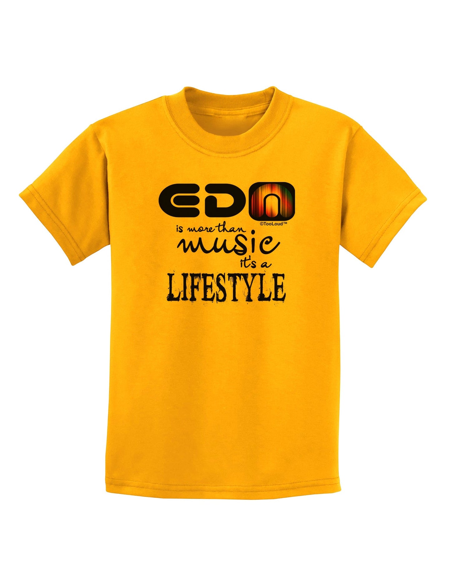 EDM - A Lifestyle Childrens T-Shirt-Childrens T-Shirt-TooLoud-Gold-X-Small-Davson Sales