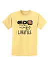 EDM - A Lifestyle Childrens T-Shirt-Childrens T-Shirt-TooLoud-Daffodil-Yellow-X-Small-Davson Sales