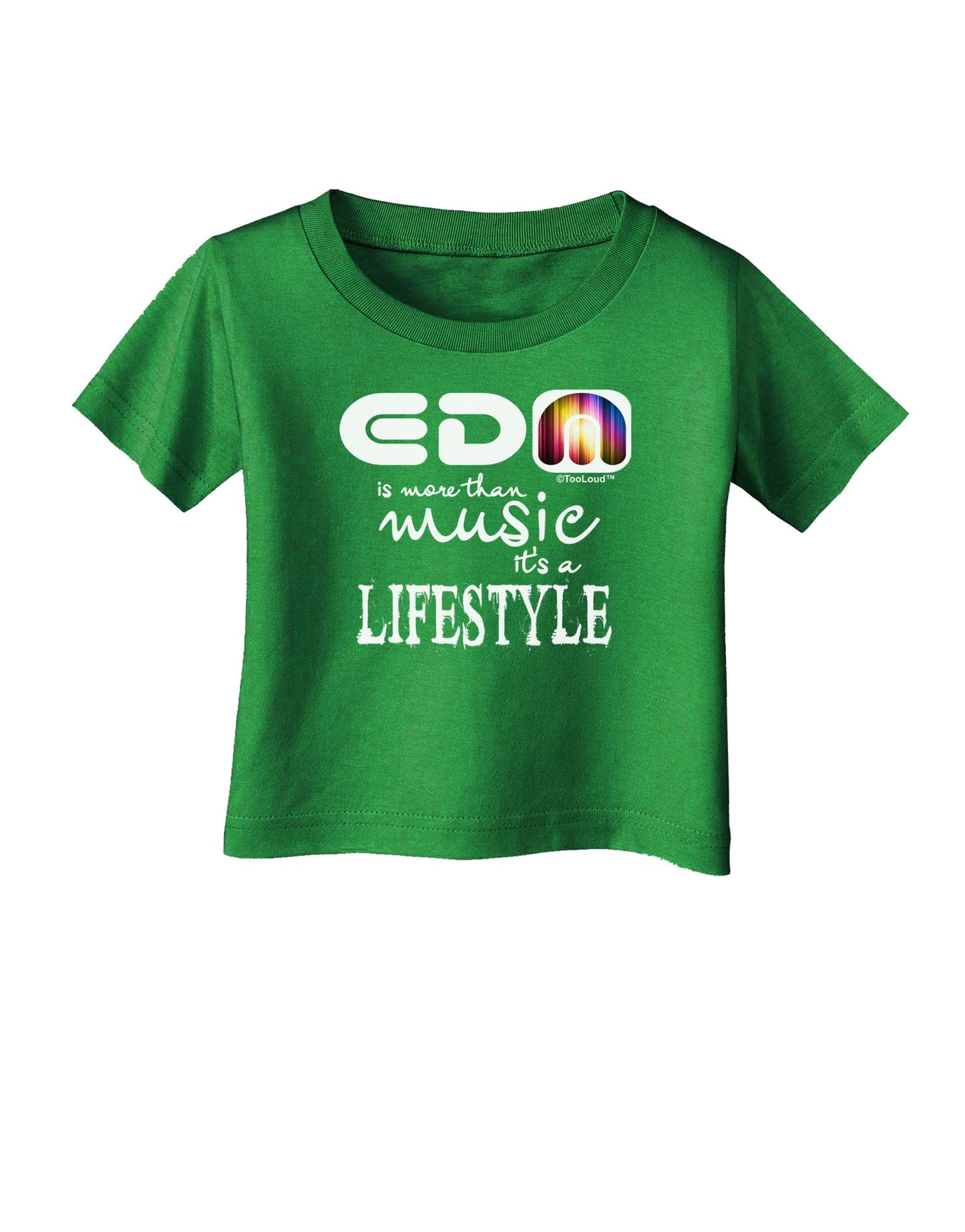 EDM - A Lifestyle Infant T-Shirt Dark-Infant T-Shirt-TooLoud-Clover-Green-06-Months-Davson Sales