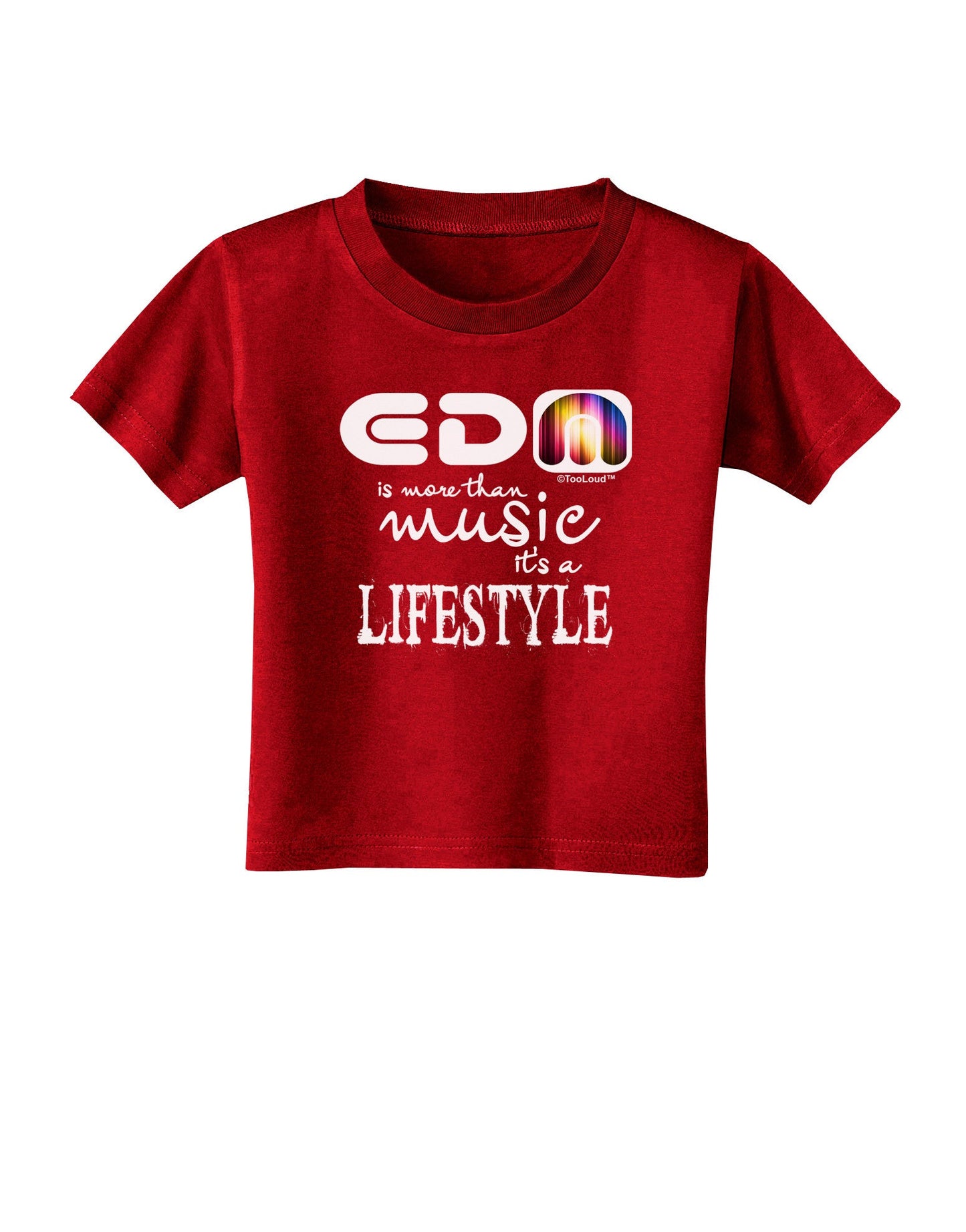 EDM - A Lifestyle Toddler T-Shirt Dark-Toddler T-Shirt-TooLoud-Red-2T-Davson Sales