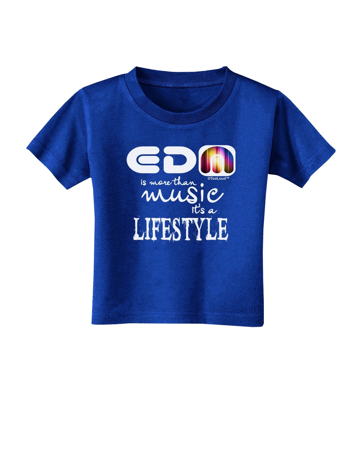 EDM - A Lifestyle Toddler T-Shirt Dark-Toddler T-Shirt-TooLoud-Royal-Blue-2T-Davson Sales