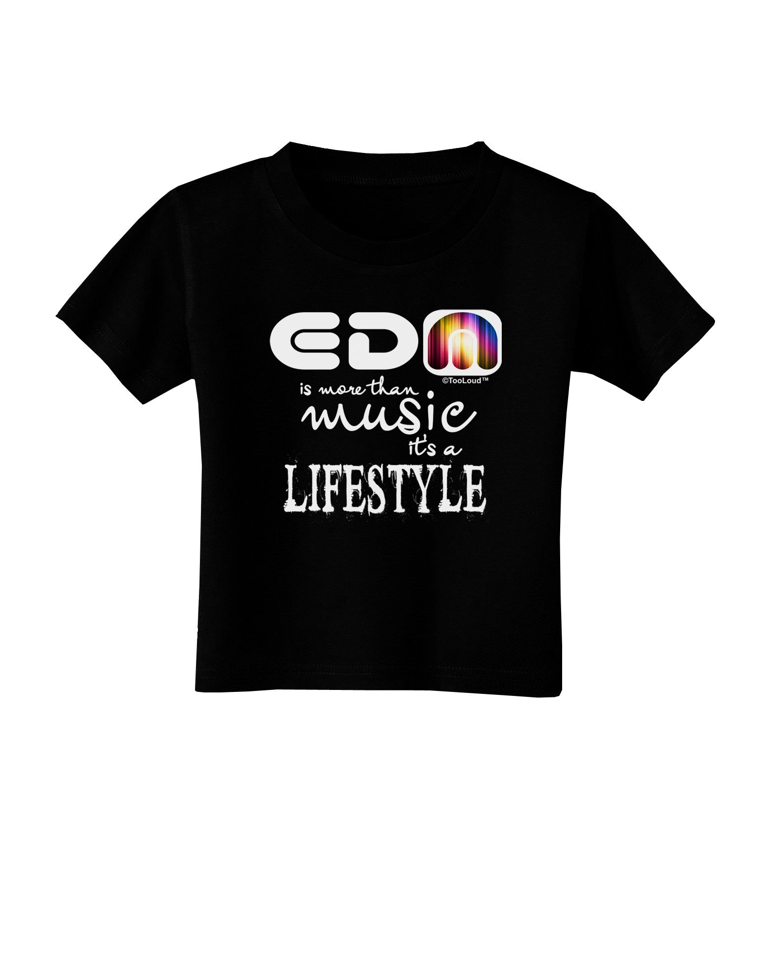 EDM - A Lifestyle Toddler T-Shirt Dark-Toddler T-Shirt-TooLoud-Black-2T-Davson Sales