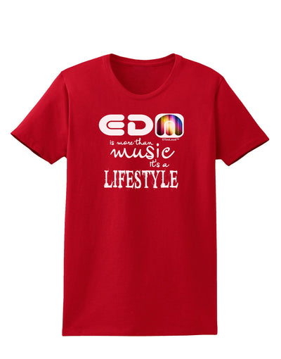 EDM - A Lifestyle Womens Dark T-Shirt-TooLoud-Red-X-Small-Davson Sales