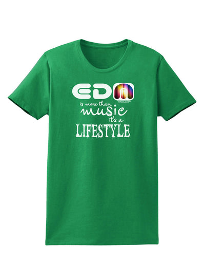 EDM - A Lifestyle Womens Dark T-Shirt-TooLoud-Kelly-Green-X-Small-Davson Sales