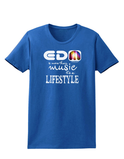 EDM - A Lifestyle Womens Dark T-Shirt-TooLoud-Royal-Blue-X-Small-Davson Sales