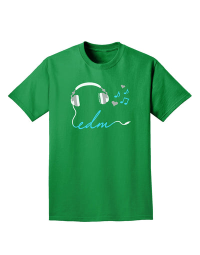 EDM Cord Blue Adult Dark T-Shirt-Mens T-Shirt-TooLoud-Kelly-Green-Small-Davson Sales