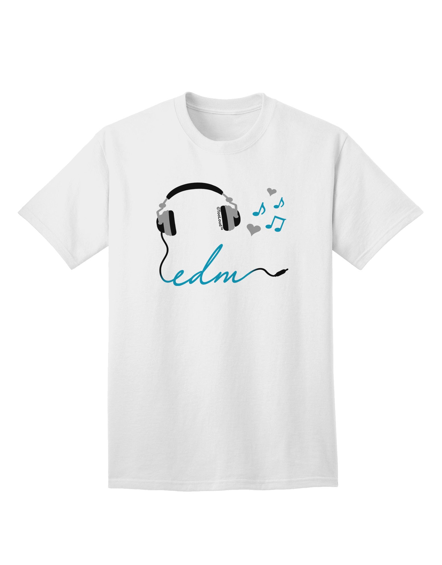 EDM Cord Blue Adult T-Shirt-Mens T-Shirt-TooLoud-White-Small-Davson Sales