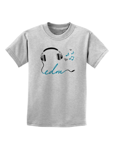 EDM Cord Blue Childrens T-Shirt-Childrens T-Shirt-TooLoud-AshGray-X-Small-Davson Sales