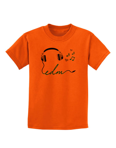 EDM Cord Blue Childrens T-Shirt-Childrens T-Shirt-TooLoud-Orange-X-Small-Davson Sales