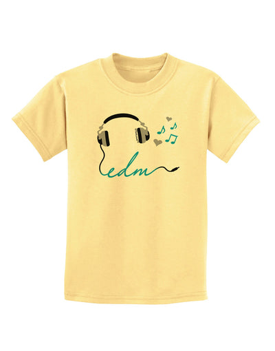 EDM Cord Blue Childrens T-Shirt-Childrens T-Shirt-TooLoud-Daffodil-Yellow-X-Small-Davson Sales