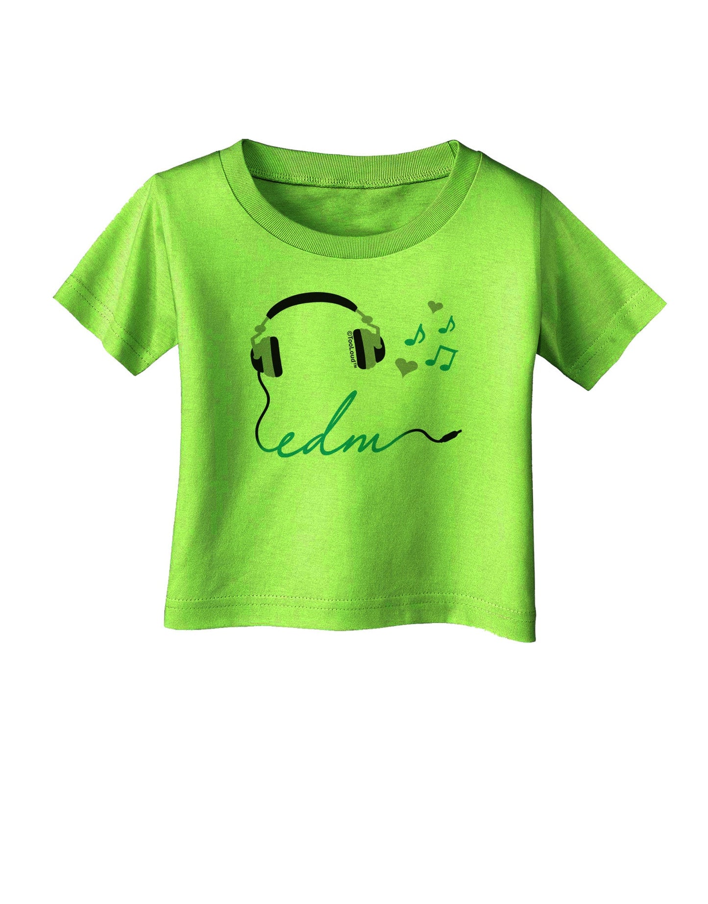 EDM Cord Blue Infant T-Shirt-Infant T-Shirt-TooLoud-Lime-Green-06-Months-Davson Sales