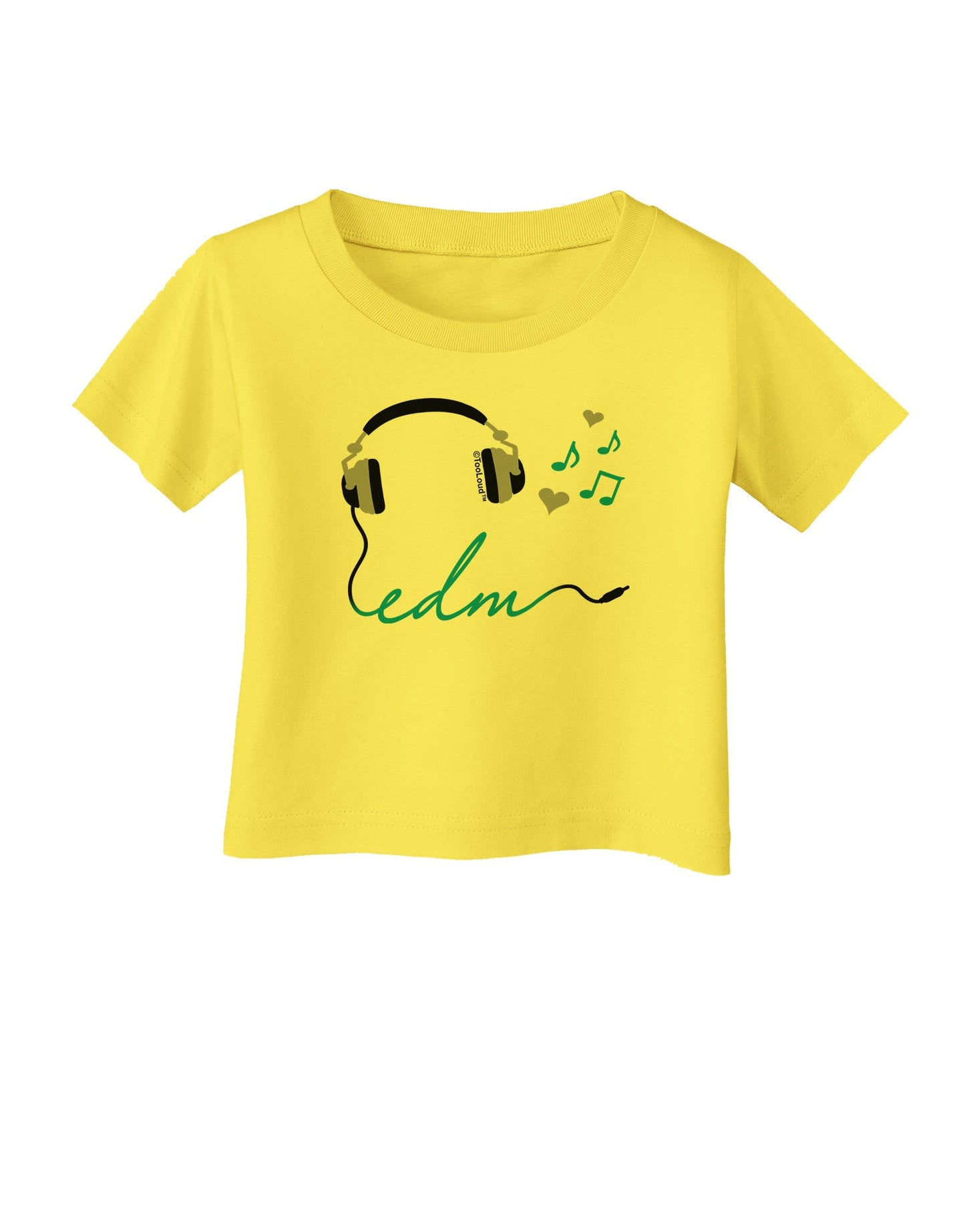 EDM Cord Blue Infant T-Shirt-Infant T-Shirt-TooLoud-Yellow-06-Months-Davson Sales