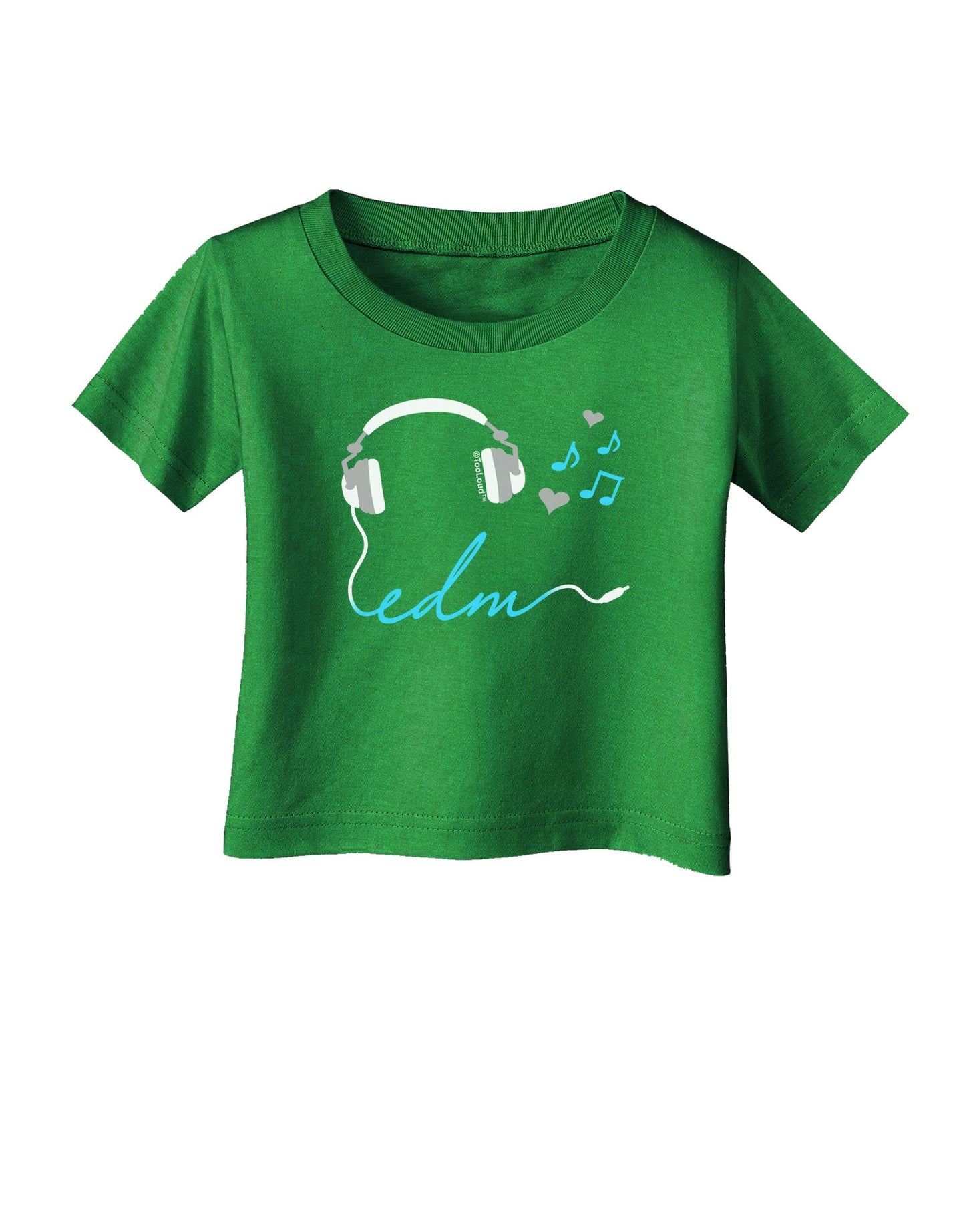 EDM Cord Blue Infant T-Shirt Dark-Infant T-Shirt-TooLoud-Clover-Green-06-Months-Davson Sales