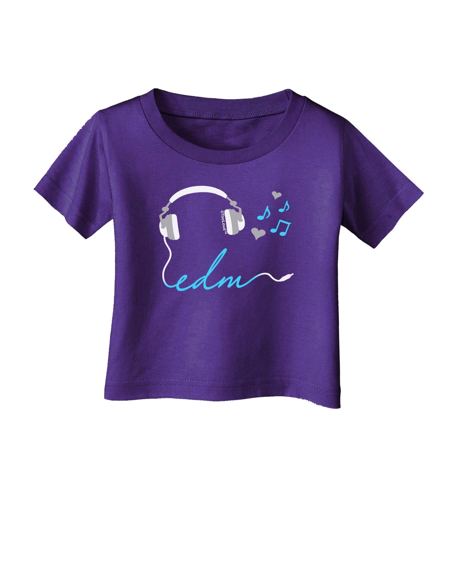 EDM Cord Blue Infant T-Shirt Dark-Infant T-Shirt-TooLoud-Purple-06-Months-Davson Sales