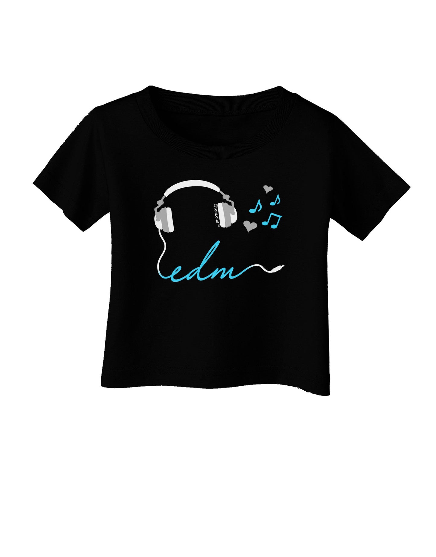 EDM Cord Blue Infant T-Shirt Dark-Infant T-Shirt-TooLoud-Black-06-Months-Davson Sales