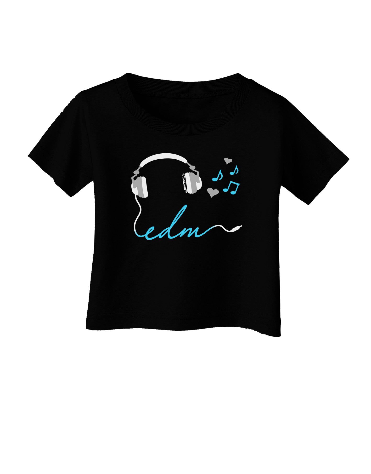 EDM Cord Blue Infant T-Shirt Dark-Infant T-Shirt-TooLoud-Black-06-Months-Davson Sales