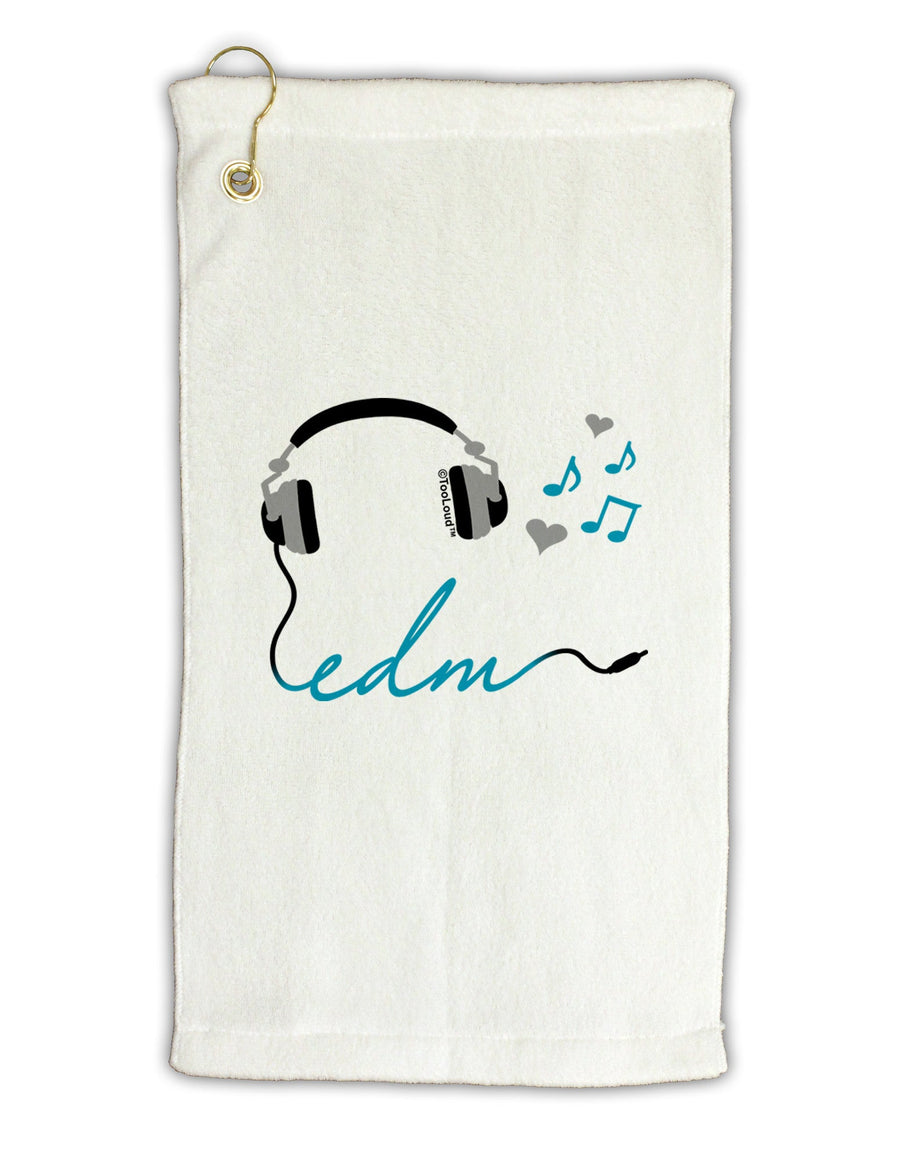 EDM Cord Blue Micro Terry Gromet Golf Towel 16 x 25 inch-Golf Towel-TooLoud-White-Davson Sales